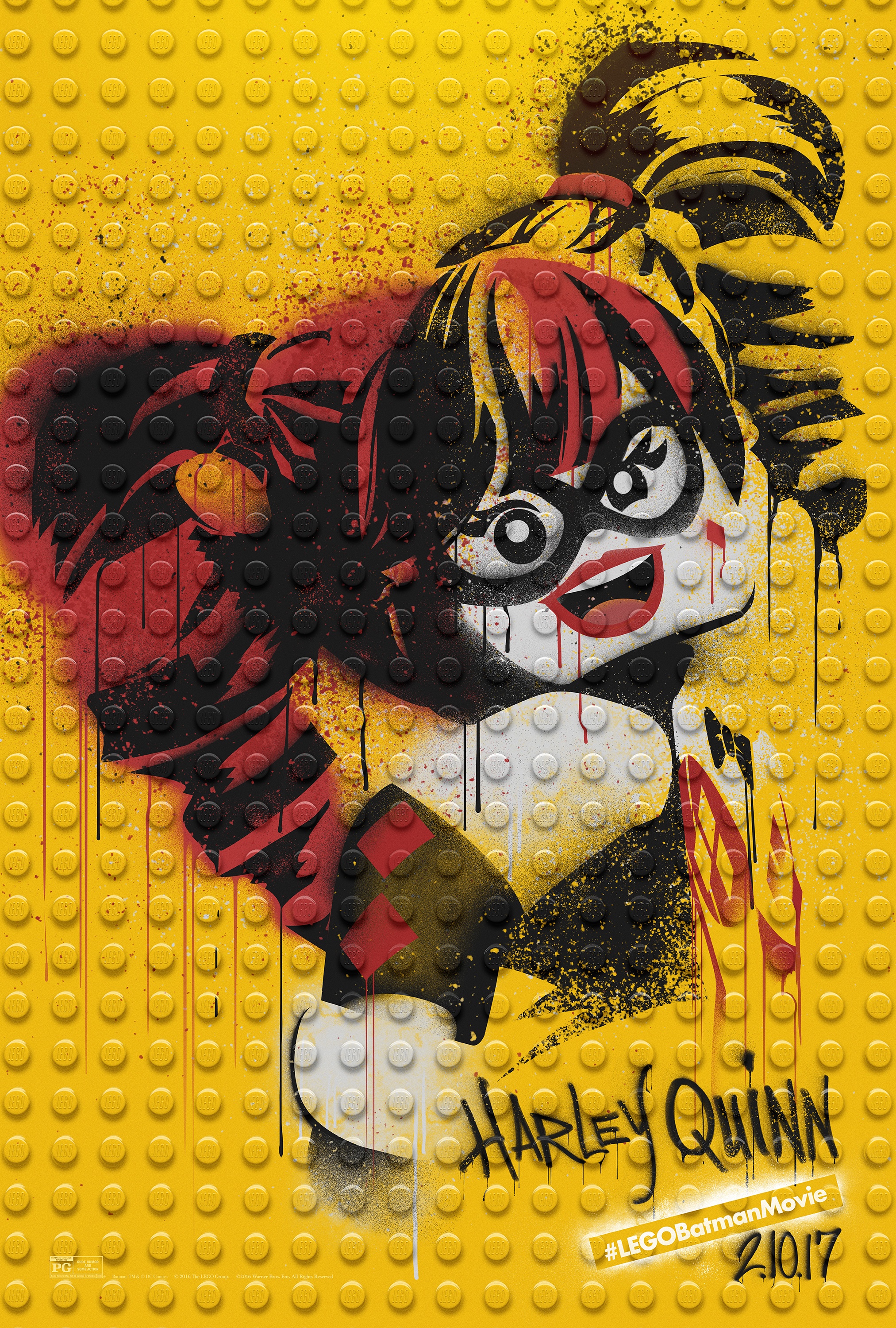 Thumbnail for The LEGO Batman Movie - Graffiti Wild Postings | Harley Quinn