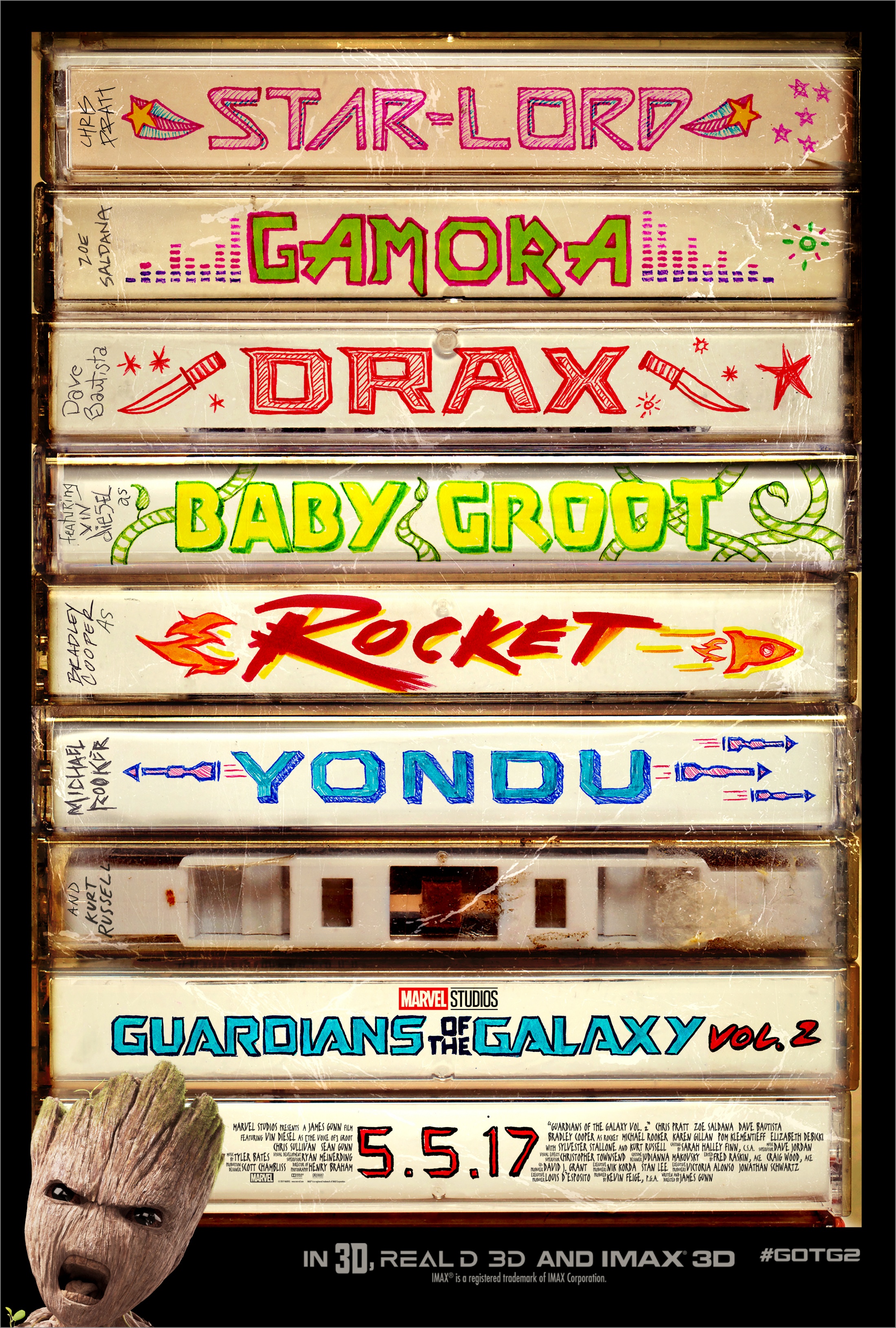Thumbnail for Guardians of the Galaxy Vol 2 One Sheet