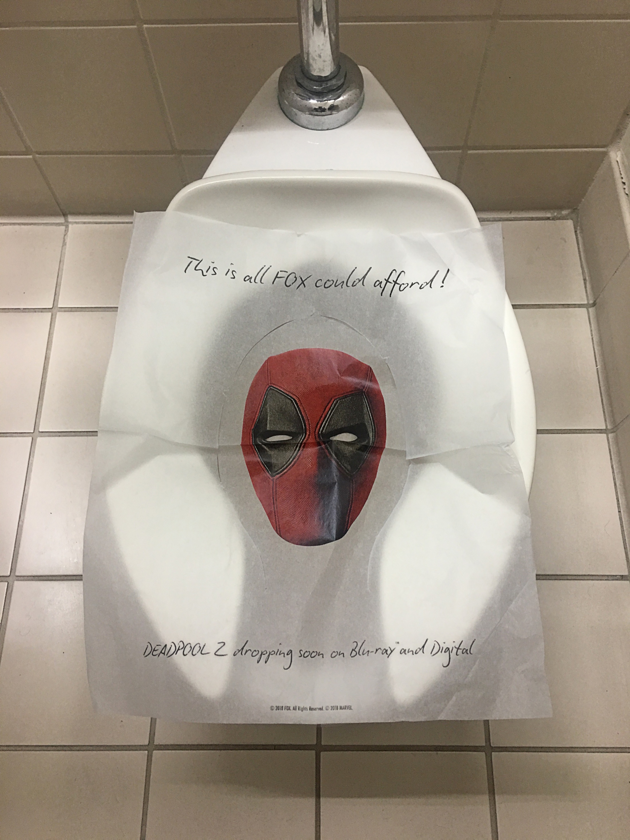 Thumbnail for Deadpool 2 Comic Con Toilet Seat Cover
