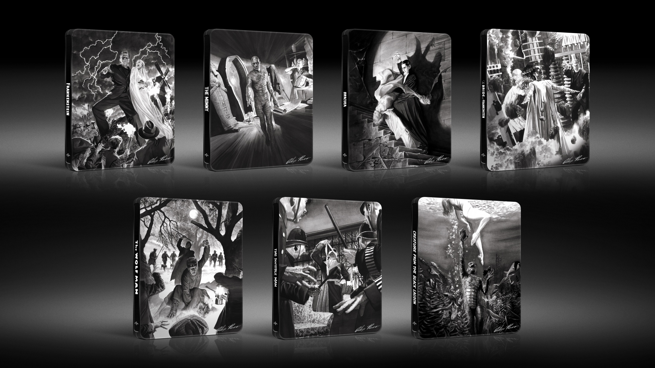 Thumbnail for Alex Ross Classic Monsters Steelbooks