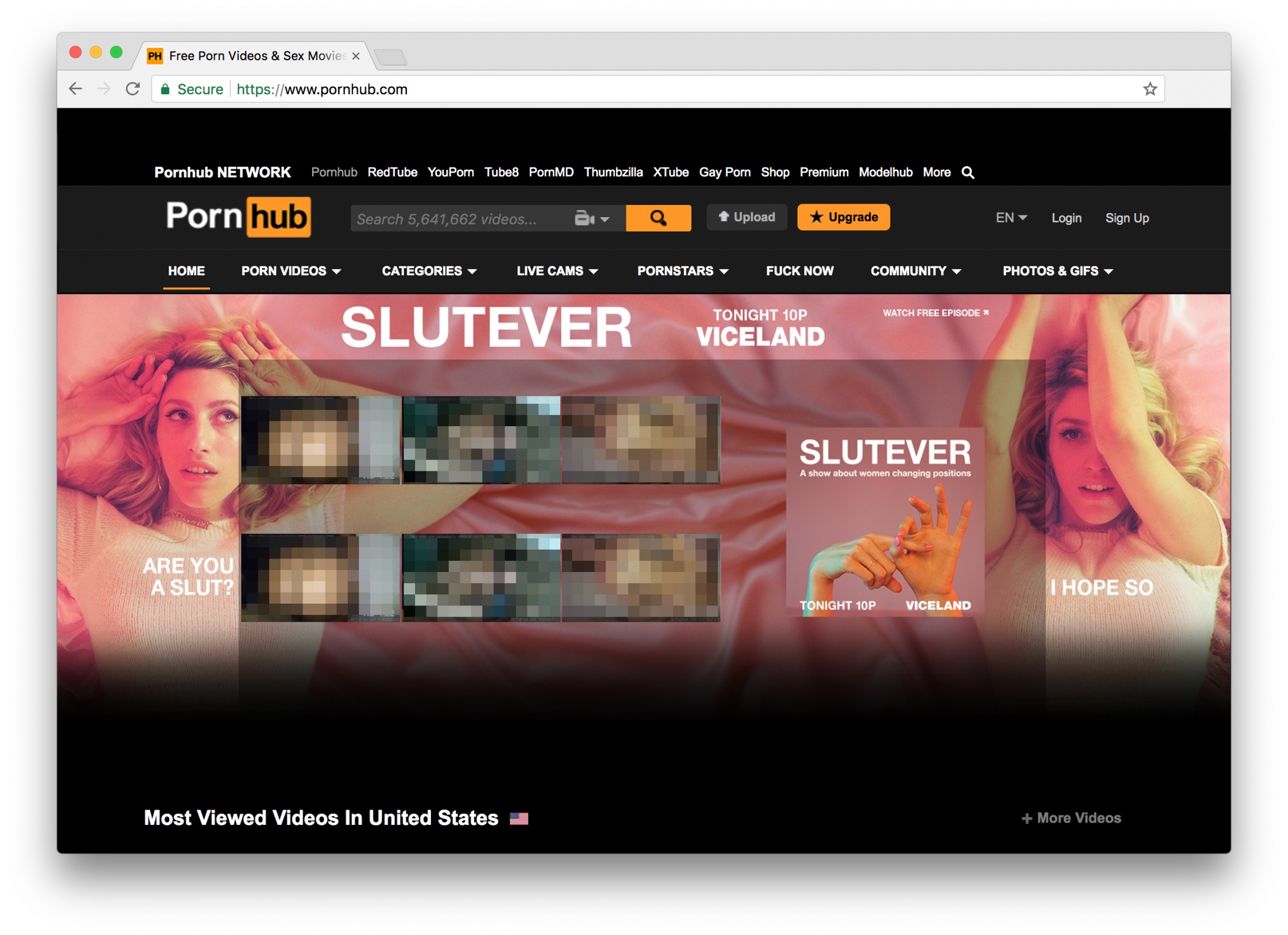 Thumbnail for SLUTEVER Pornhub Takeover