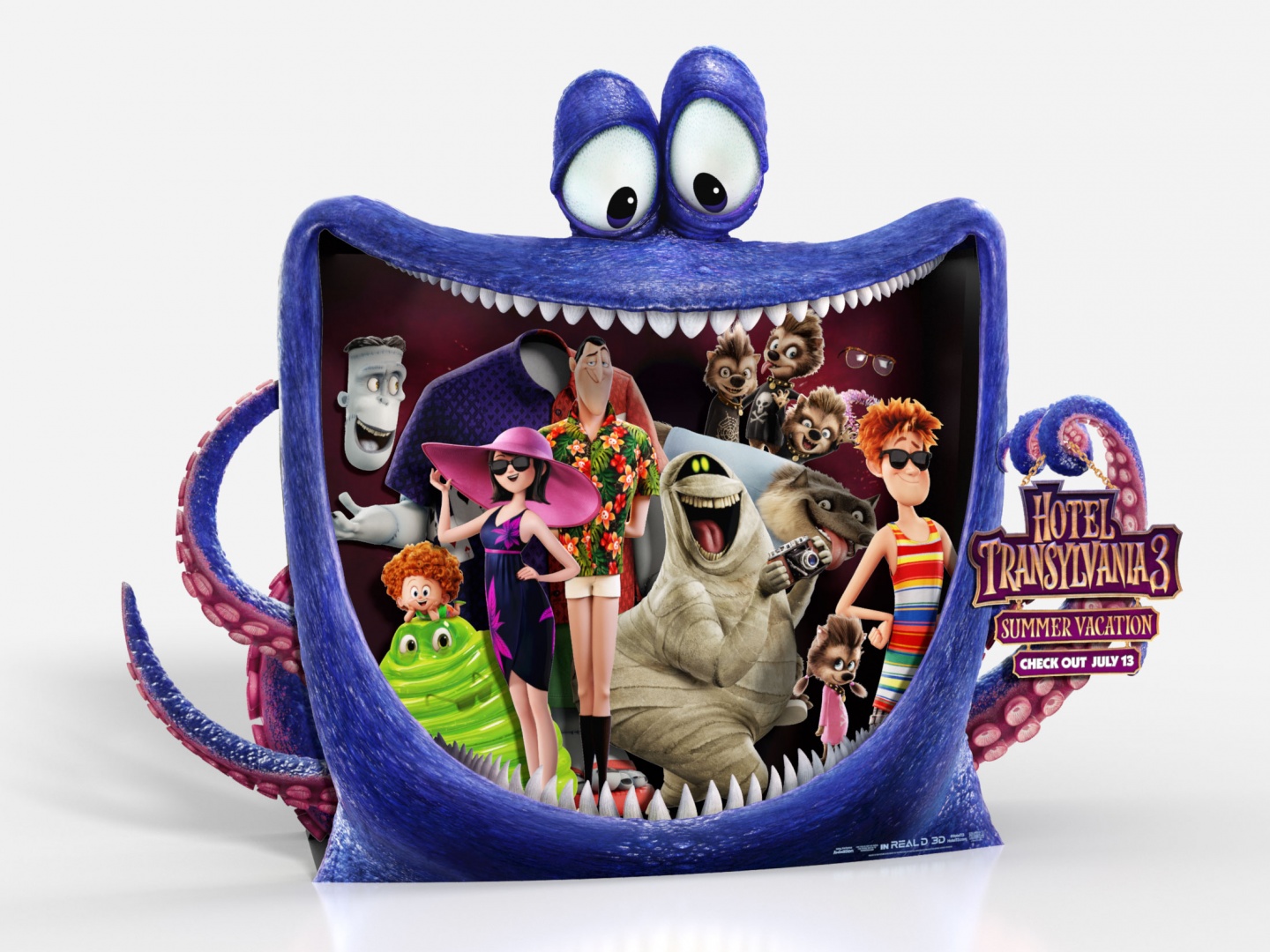 Sony Hotel Transylvania 3 Summer Vacation Hotel Transylvania 3 Summer Vacation In Theatre Standee Clios It was released on july 13, 2018 in the us and july 27, 2018 in the uk. clio awards