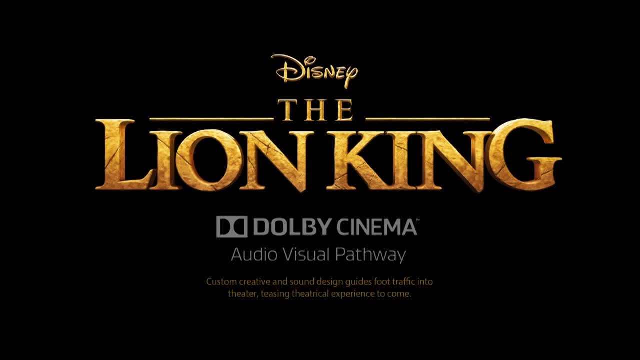 Thumbnail for The Lion King - Dolby Theater Audio Visual Pathway