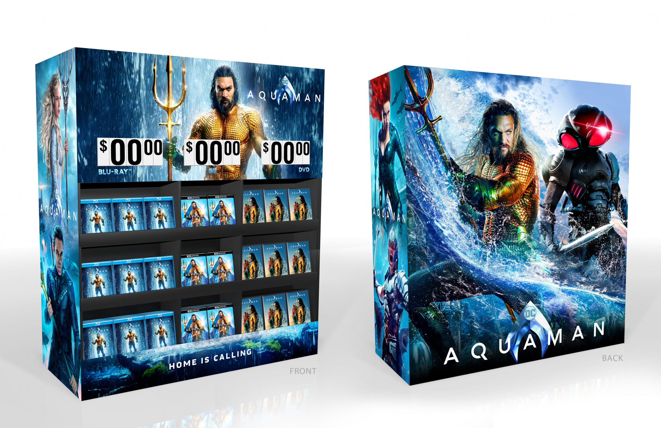 Thumbnail for Aquaman Home Entertainment Walmart Display Home Video Cube