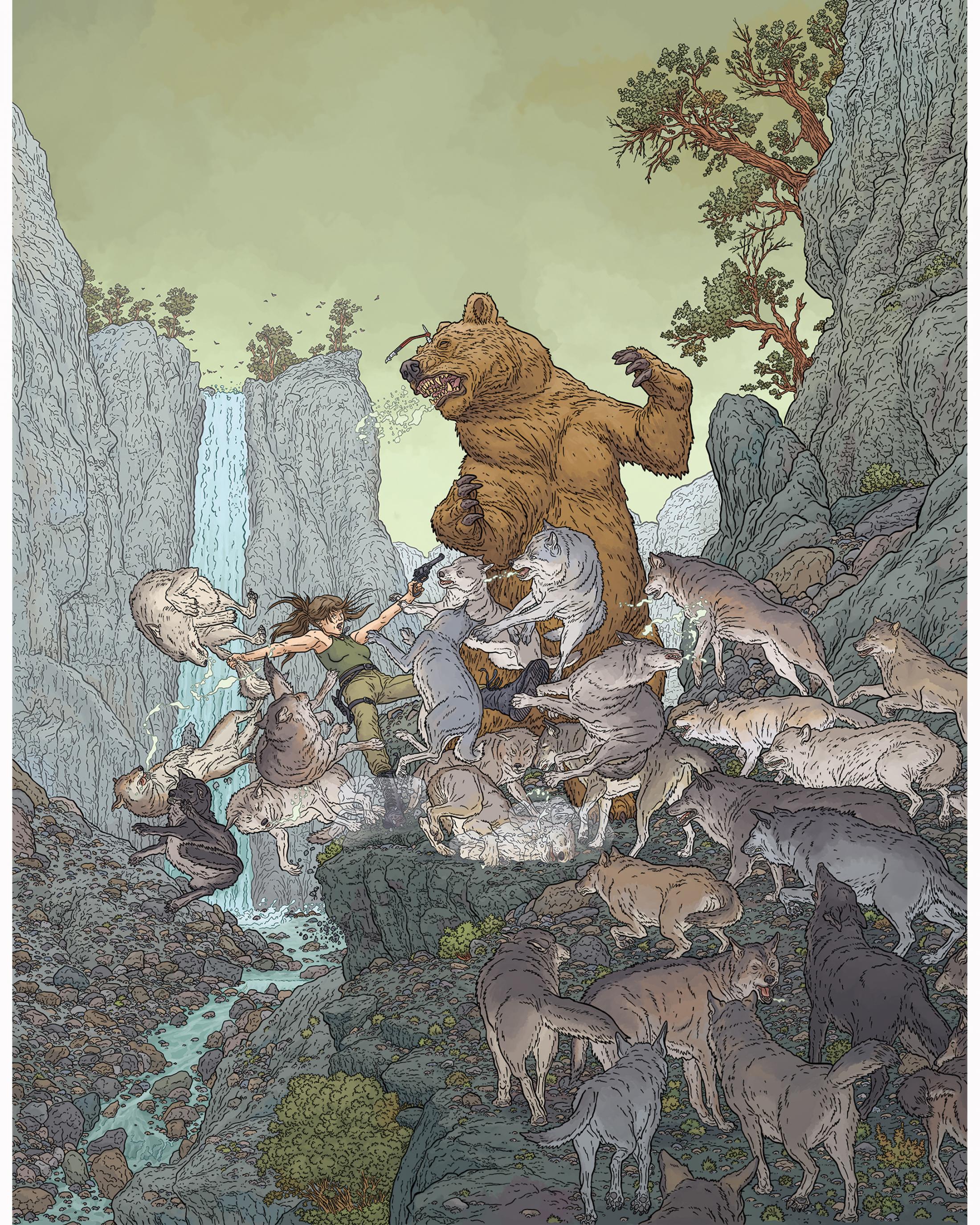 Thumbnail for Woman VS. Wild by Geof Darrow