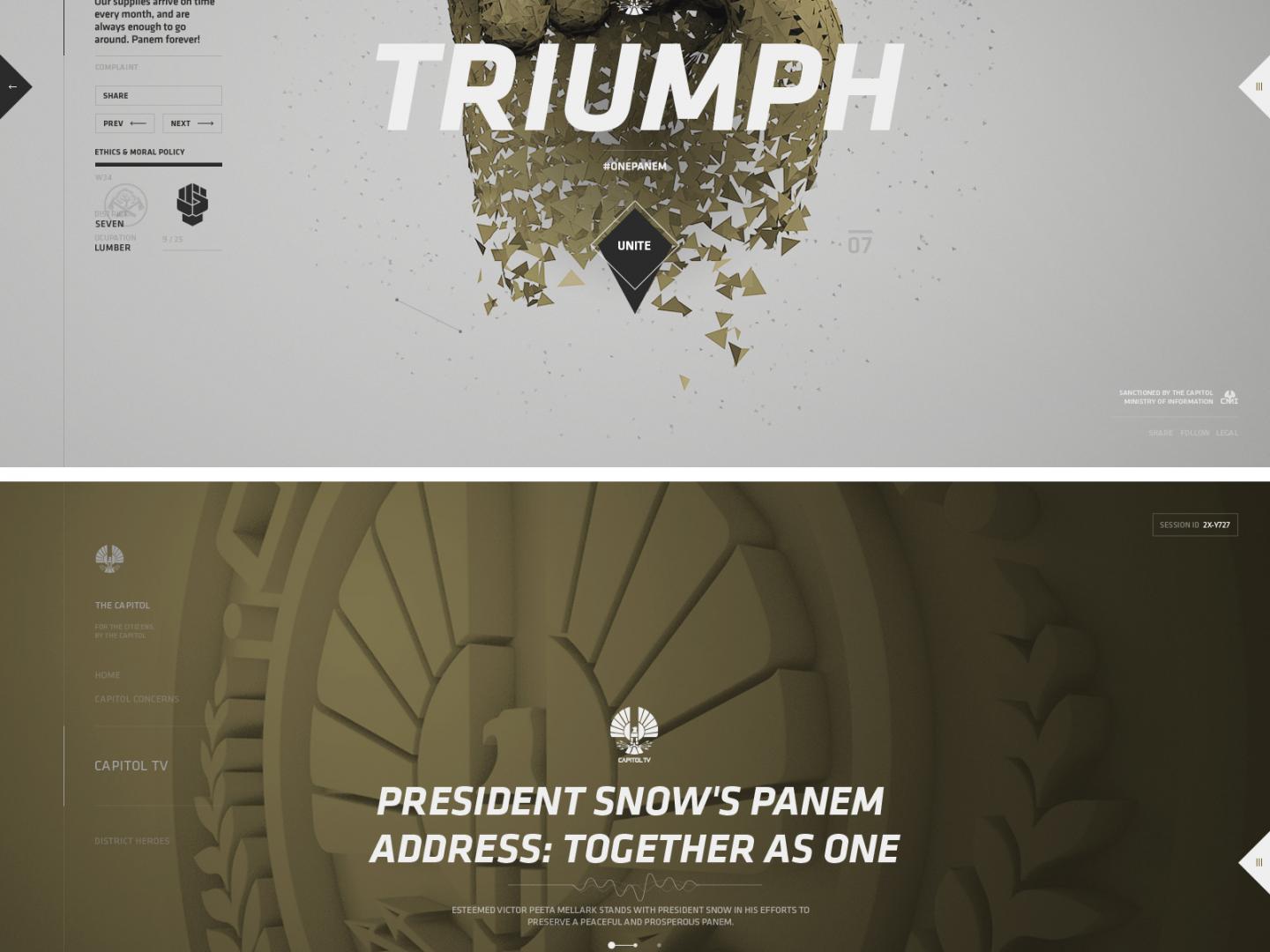 the capitol the official government of panem clios