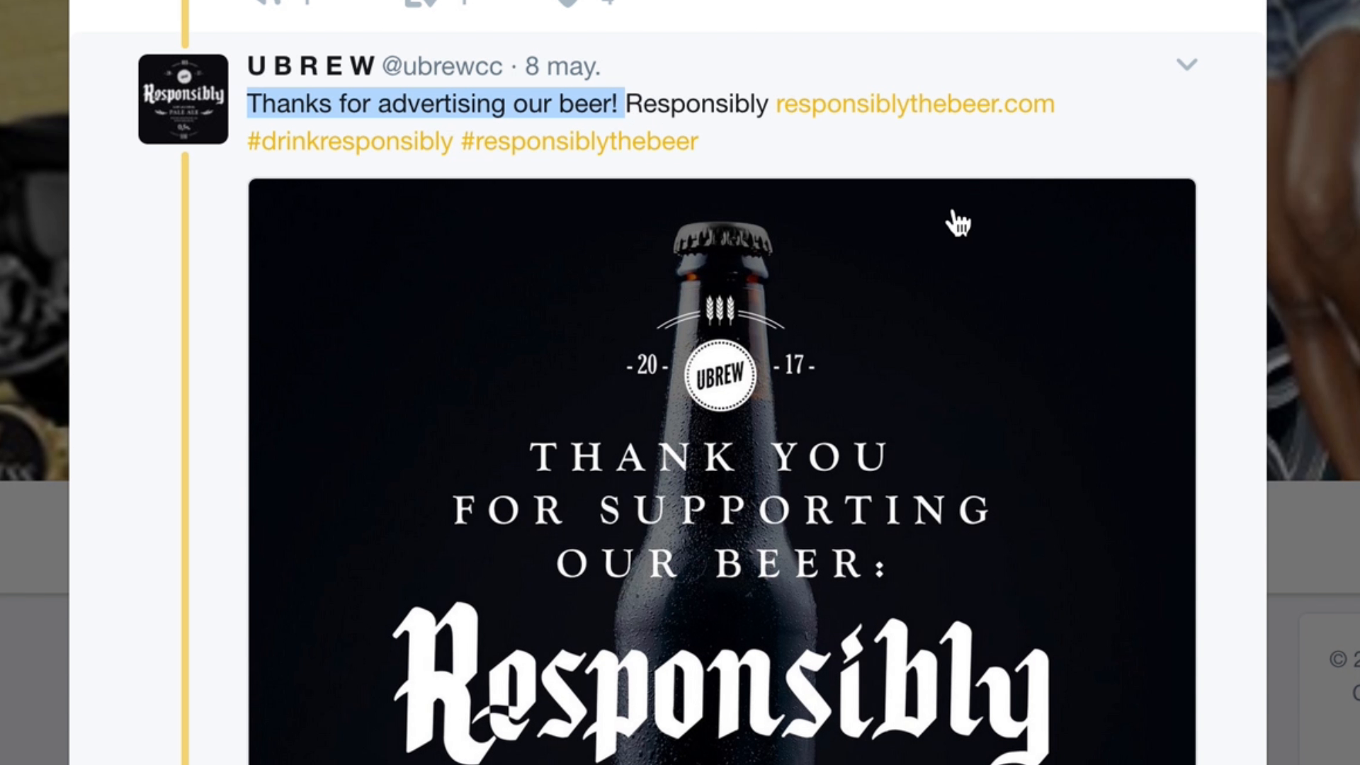 Thumbnail for RESPONSIBLY THE BEER