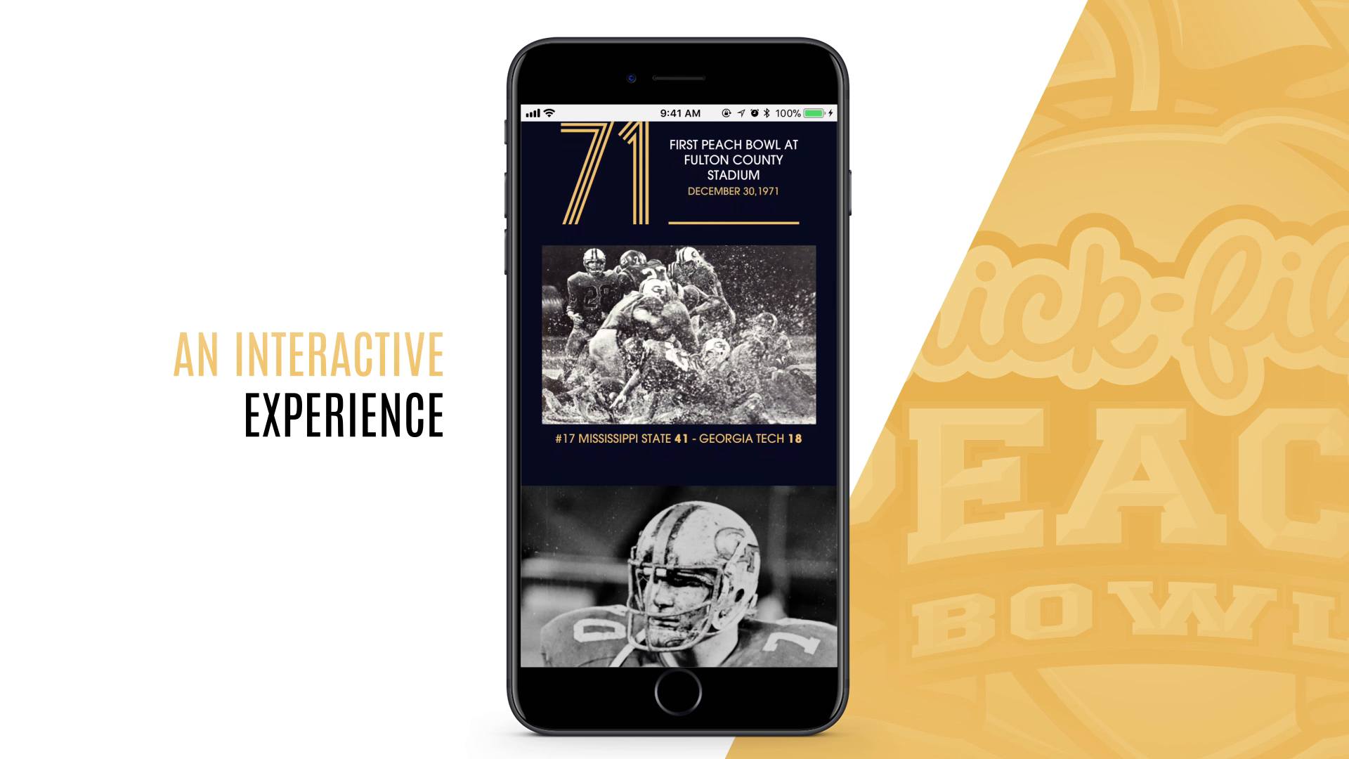 Thumbnail for Peach Bowl 50 Year Mobile Experience