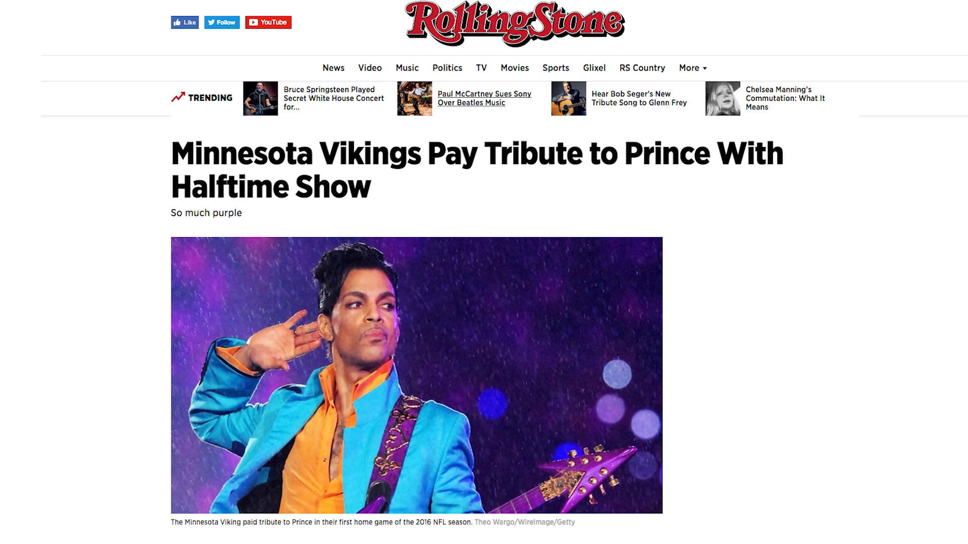 Thumbnail for Purple Reign – A Tribute to Minnesota and its Native Son